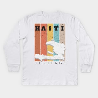 Haiti Pride Kids Long Sleeve T-Shirt